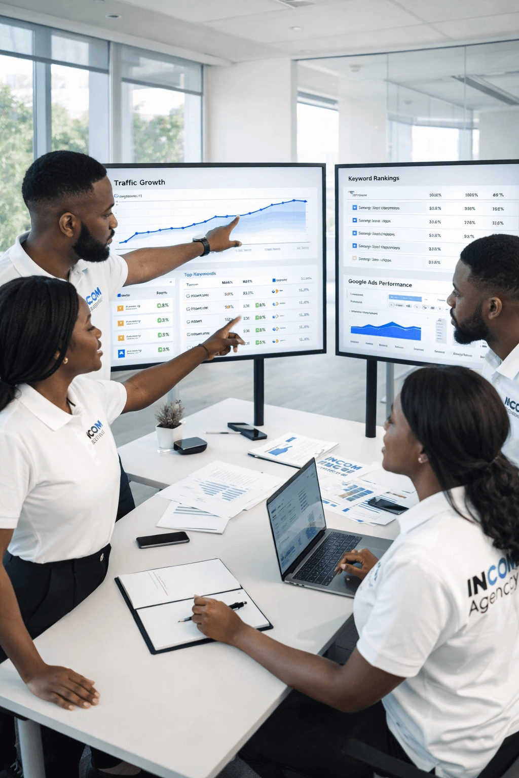 Illustration de stratégie SEO et de référencement naturel